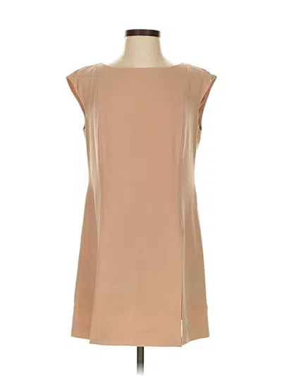 Pre-owned Black Label By Chico's Sleeveless Blouse In Brown