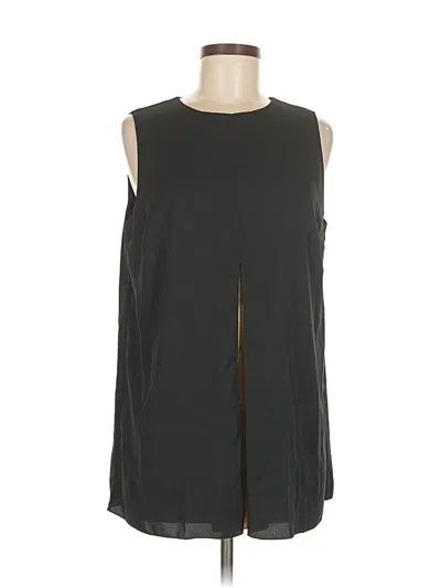Pre-owned Black Label By Chico's Sleeveless Top Black Keyhole Neckline Tops