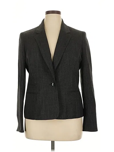 Pre-owned Black Label By Evan Picone Blazer Jacket In Gray