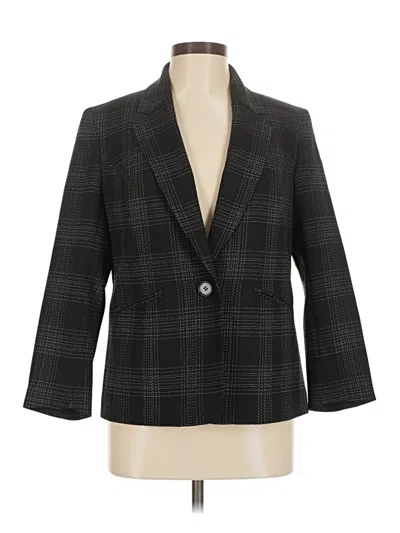 Pre-owned Black Label By Evan Picone Blazer Jacket In Gray