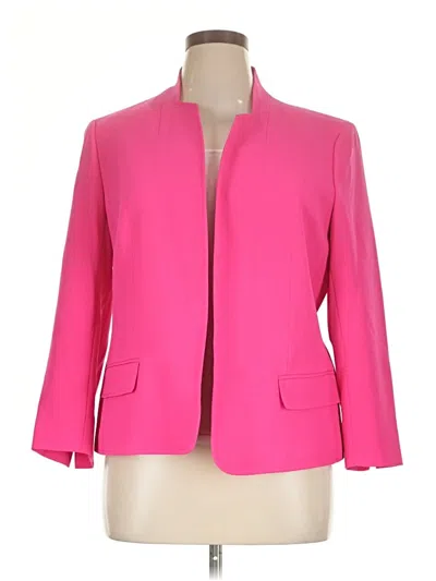 Pre-owned Black Label By Evan Picone Blazer Jacket In Pink