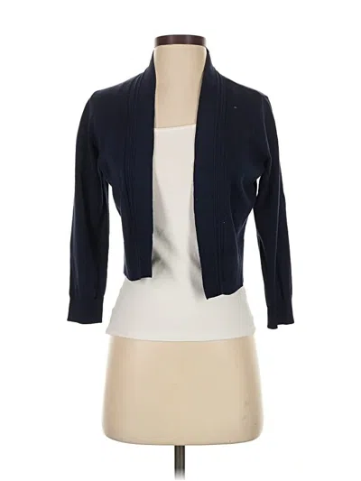 Pre-owned Black Label By Evan Picone Cardigan Sweater In Blue