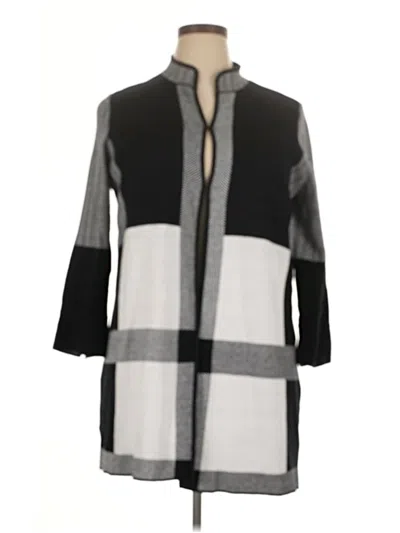 Pre-owned Black Label By Evan Picone Cardigan Sweater In Gray