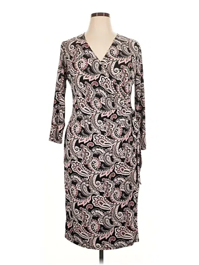 Pre-owned Black Label By Evan Picone Casual Dress In Black