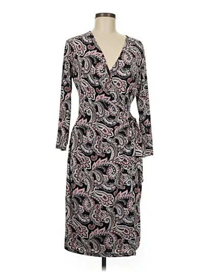 Pre-owned Black Label By Evan Picone Casual Dress In Black