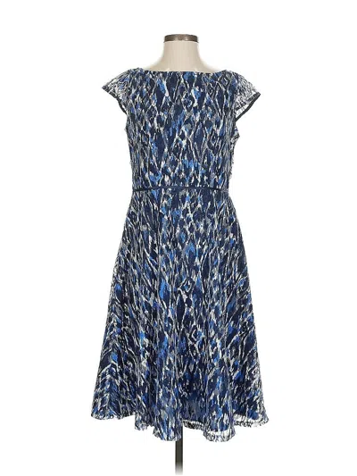 Pre-owned Black Label By Evan Picone Casual Dress In Blue