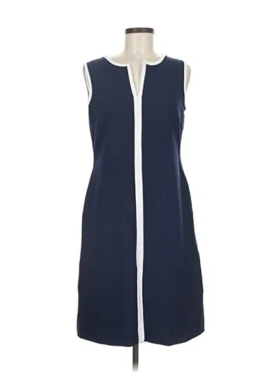 Pre-owned Black Label By Evan Picone Casual Dress In Blue