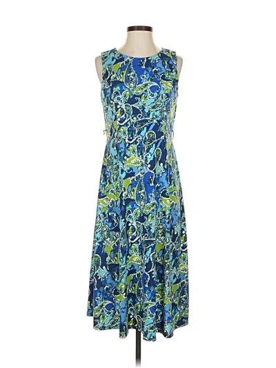 Pre-owned Black Label By Evan Picone Casual Dress In Blue