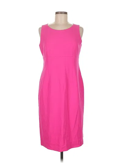 Black Label By Evan Picone Casual Dress In Pink