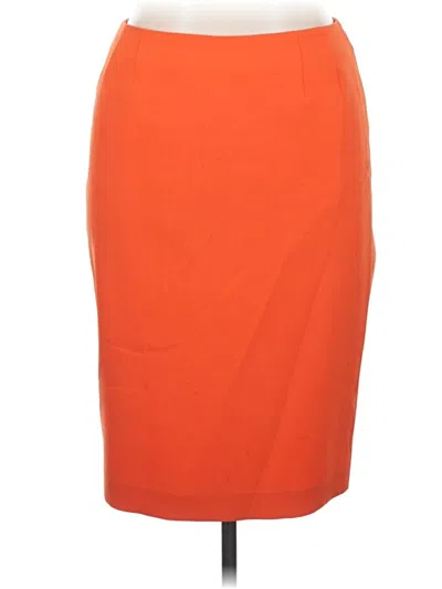 Pre-owned Black Label By Evan Picone Casual Skirt In Orange