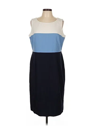 Pre-owned Black Label By Evan Picone Cocktail Dress In Blue