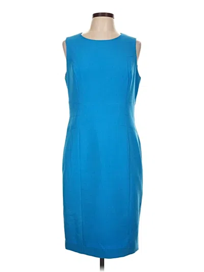 Pre-owned Black Label By Evan Picone Cocktail Dress In Blue