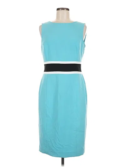 Pre-owned Black Label By Evan Picone Cocktail Dress In Blue
