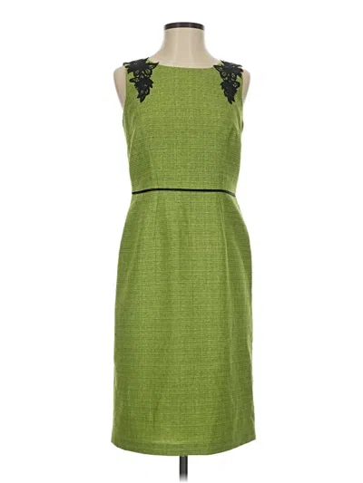 Pre-owned Black Label By Evan Picone Cocktail Dress In Green