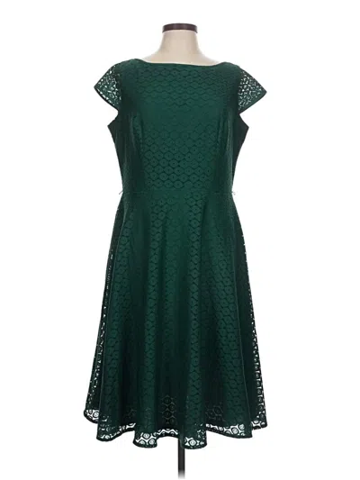 Pre-owned Black Label By Evan Picone Cocktail Dress In Green
