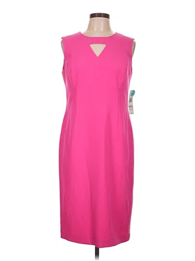 Pre-owned Black Label By Evan Picone Cocktail Dress In Pink
