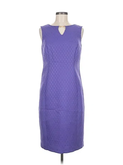 Pre-owned Black Label By Evan Picone Cocktail Dress In Purple