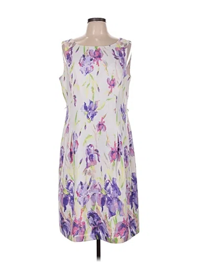 Pre-owned Black Label By Evan Picone Cocktail Dress In Purple