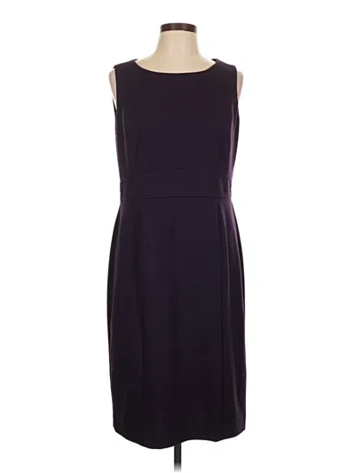 Pre-owned Black Label By Evan Picone Cocktail Dress In Purple