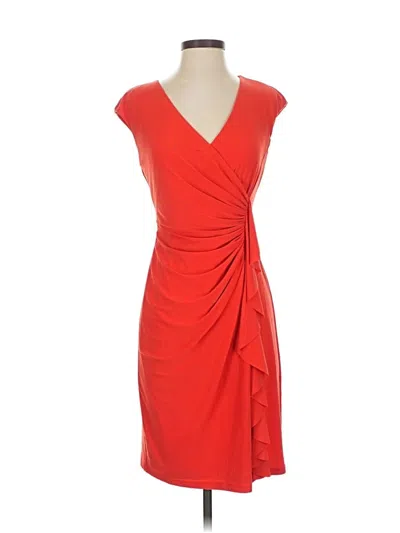 Pre-owned Black Label By Evan Picone Cocktail Dress In Red