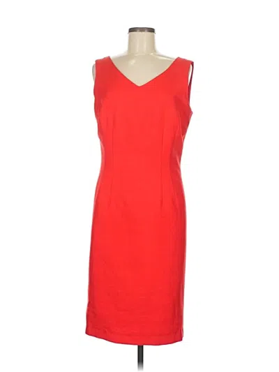 Pre-owned Black Label By Evan Picone Cocktail Dress In Red