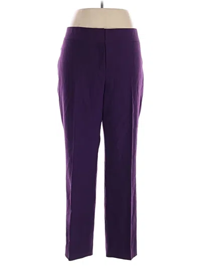 Pre-owned Black Label By Evan Picone Dress Pants In Purple