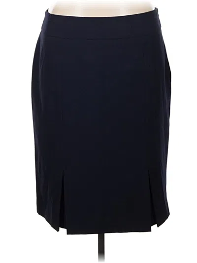 Pre-owned Black Label By Evan Picone Formal Skirt In Blue
