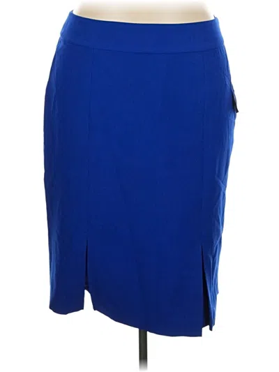 Black Label By Evan Picone Formal Skirt In Blue