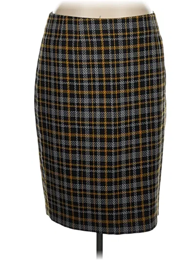 Pre-owned Black Label By Evan Picone Formal Skirt In Brown