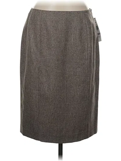 Black Label By Evan Picone Formal Skirt In Gray