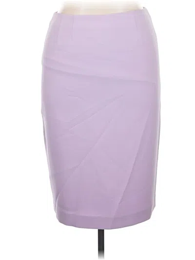 Pre-owned Black Label By Evan Picone Formal Skirt In Purple