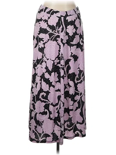 Pre-owned Black Label By Evan Picone Formal Skirt In Purple