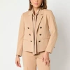 Black Label By Evan Picone Womens Classic Fit Double Breasted Suit Jacket In Sand