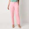 Black Label By Evan Picone Womens Classic Fit Straight Suit Pant In Pink