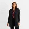 Black Label By Evan Picone Womens Classic Fit Suit Jacket In Black