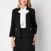 Black Label By Evan Picone Womens Classic Fit Suit Jacket In Black