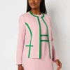 Black Label By Evan Picone Womens Classic Fit Suit Jacket In Pink