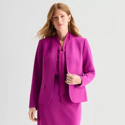 Black Label By Evan Picone Womens Classic Fit Suit Jacket In Multi