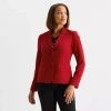 Black Label By Evan Picone Womens Classic Fit Suit Jacket In Red