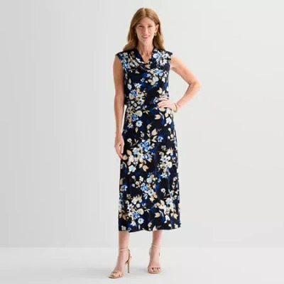 Black Label By Evan Picone Womens Maxi Skirt In Black