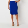 Black Label By Evan Picone Womens Suit Skirt In Blue