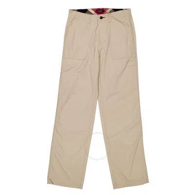 Black Label Crestbridge Straight-leg Cotton Trousers In Beige
