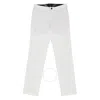Black Label Crestbridge White Trousers In White
