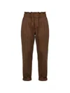 Black Label Elasticated-waist Cargo Pants In Brown