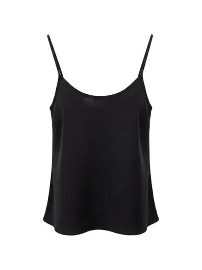 Black Label Sleeveless Spaghetti-strap Top In Black