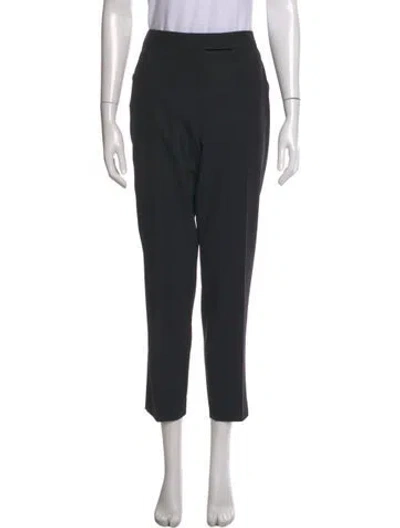 Pre-owned Black Label Straight Leg Pants In Black