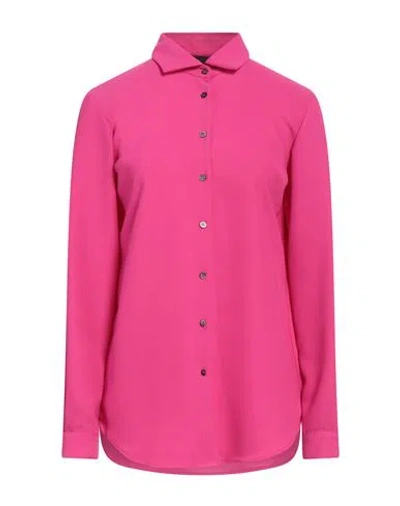 Black Label Woman Shirt Magenta Size 6 Polyester, Elastane