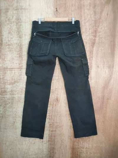 Pre-owned Black Lavora Faded  Cargo Pants