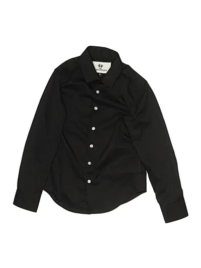 Pre-owned Black N Bianco Kids' Long Sleeve Button Down Shirt In Black