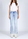 BLACK ORCHID BARDOT STRAIGHT FRAY JEANS IN BEST YOU EVER HAD